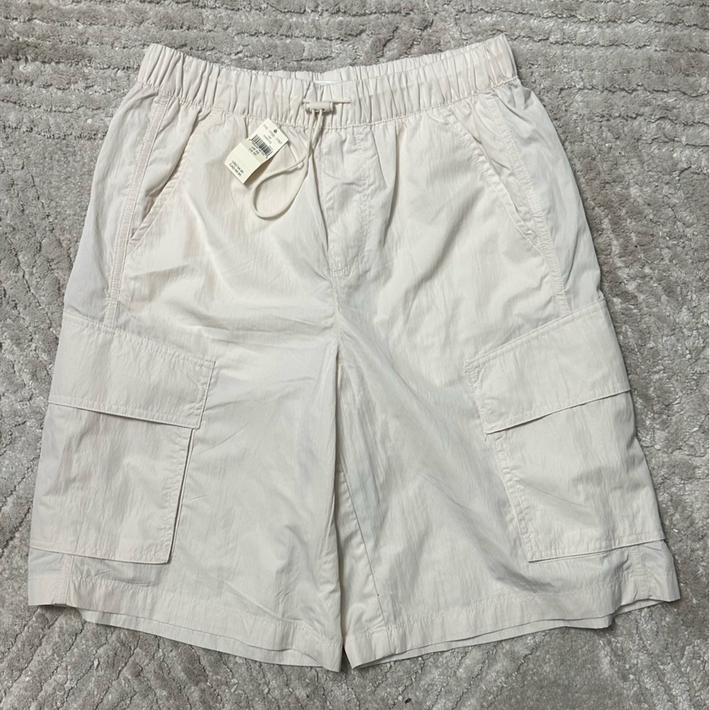 Aerie Light Cream Drawstring Shorts
